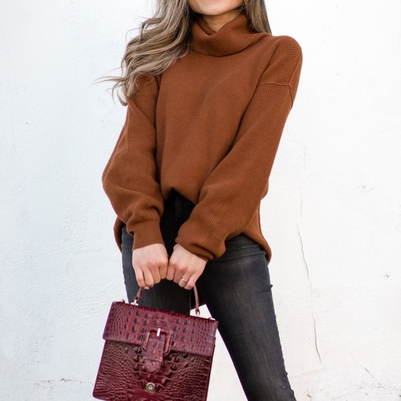 Free People Sweaters - [free people] nwot softly structured tunic in rust